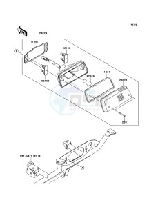 KVF750 4x4 KVF750LCS EU GB drawing Taillight(s)