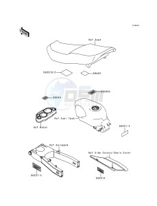 ZX 600 E [NINJA ZX-6] (E4-E6) [NINJA ZX-6] drawing LABELS