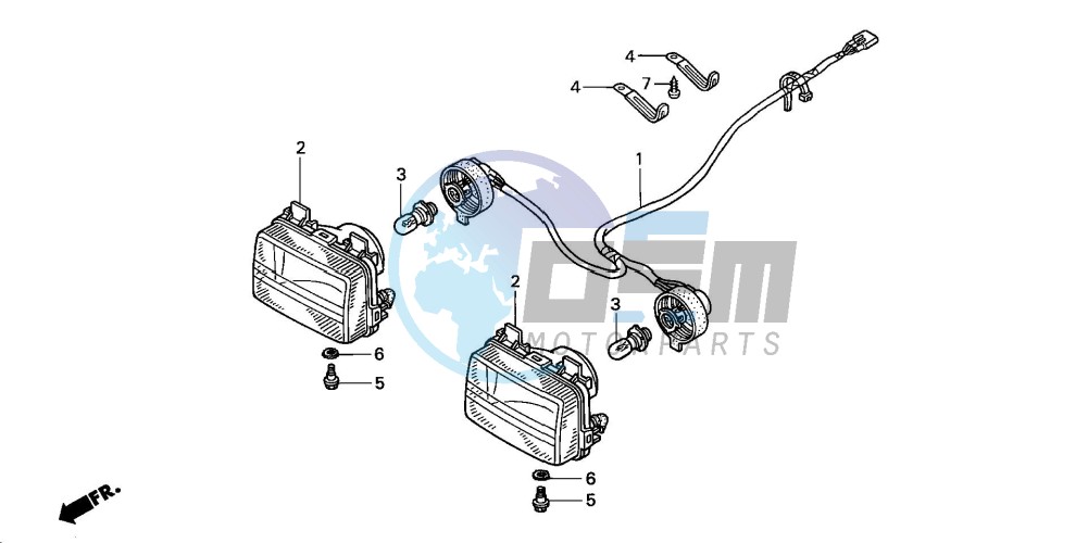 HEADLIGHT (TRX350TM/TE)