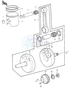 KDX 250 B [KDX250] (B1) [KDX250] drawing CRANKSHAFT_PISTON -- 81KDX250-B1- -