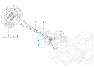 SPRINT 50 4T-3V E2 NOABS (NAFTA) drawing Rear brake - Brake jaw