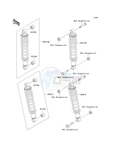 KAF 300 B [MULE 500] (B1-B2) [MULE 500] drawing SHOCK ABSORBER-- S- -