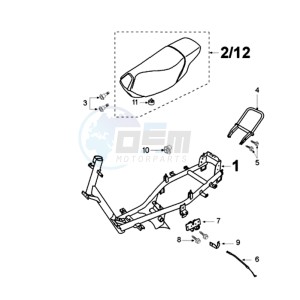 VIVA A BE drawing FRAME AND SADDLE