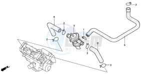 CBR600FS drawing AIR INJECTION CONTROL VALVE (1)