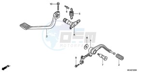 GL1800A France - (F / CMF) drawing PEDAL