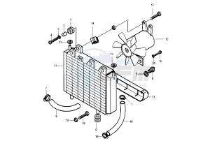 X9 200 drawing Cooling system