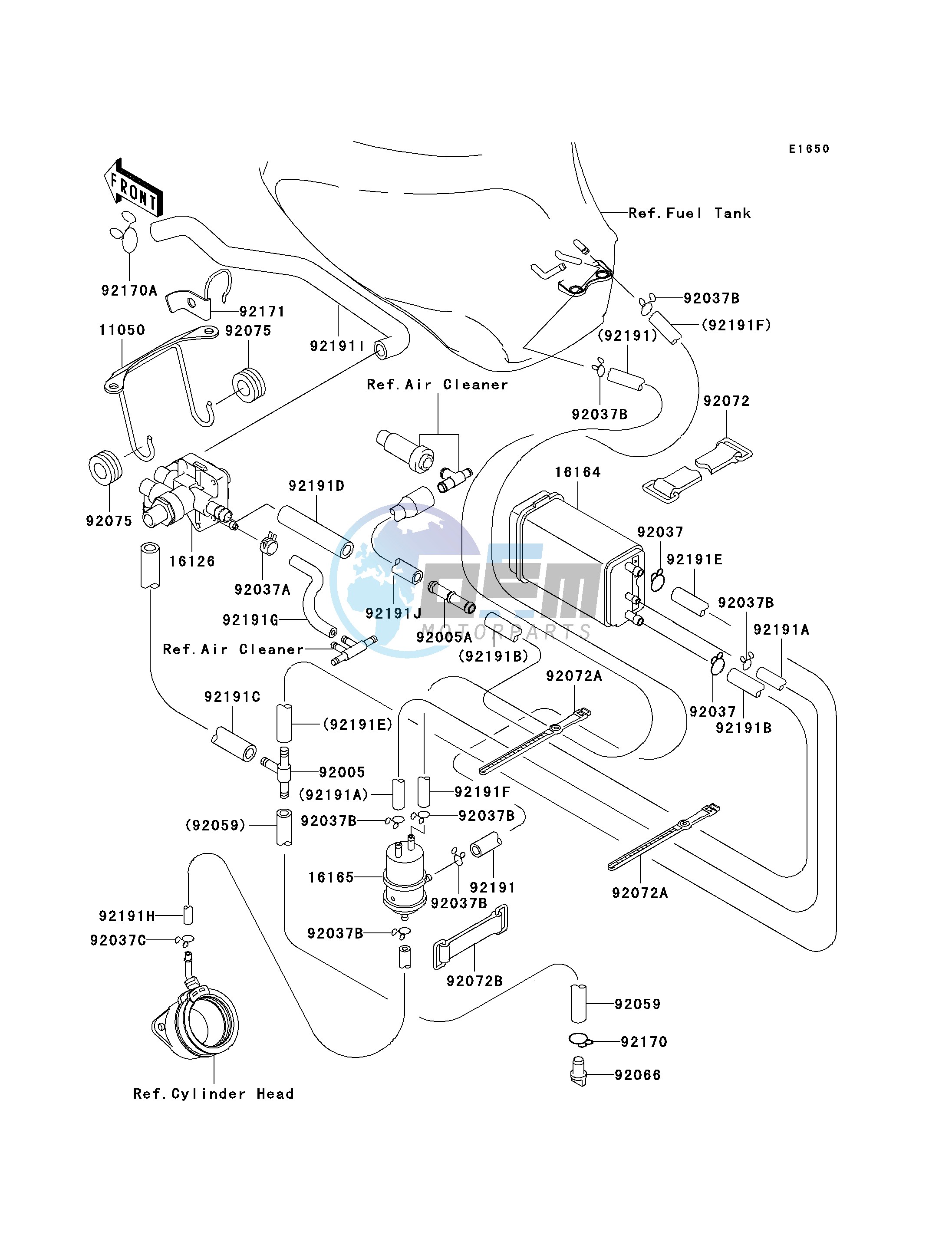 FUEL EVAPORATIVE SYSTEM -- CA- -