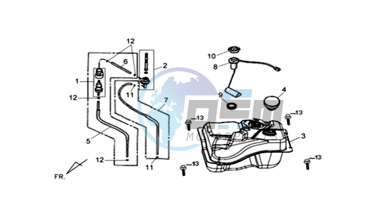 FUEL TANK - FUEL CUT