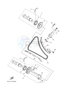 YFM700FWBD YFM70KPSH KODIAK 700 EPS SPECIAL EDITION (B329) drawing CAMSHAFT & CHAIN