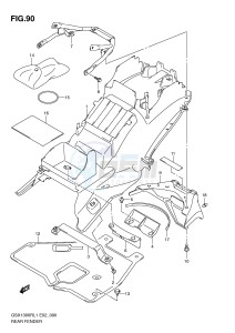 GSX1300R (E2) Hayabusa drawing REAR FENDER