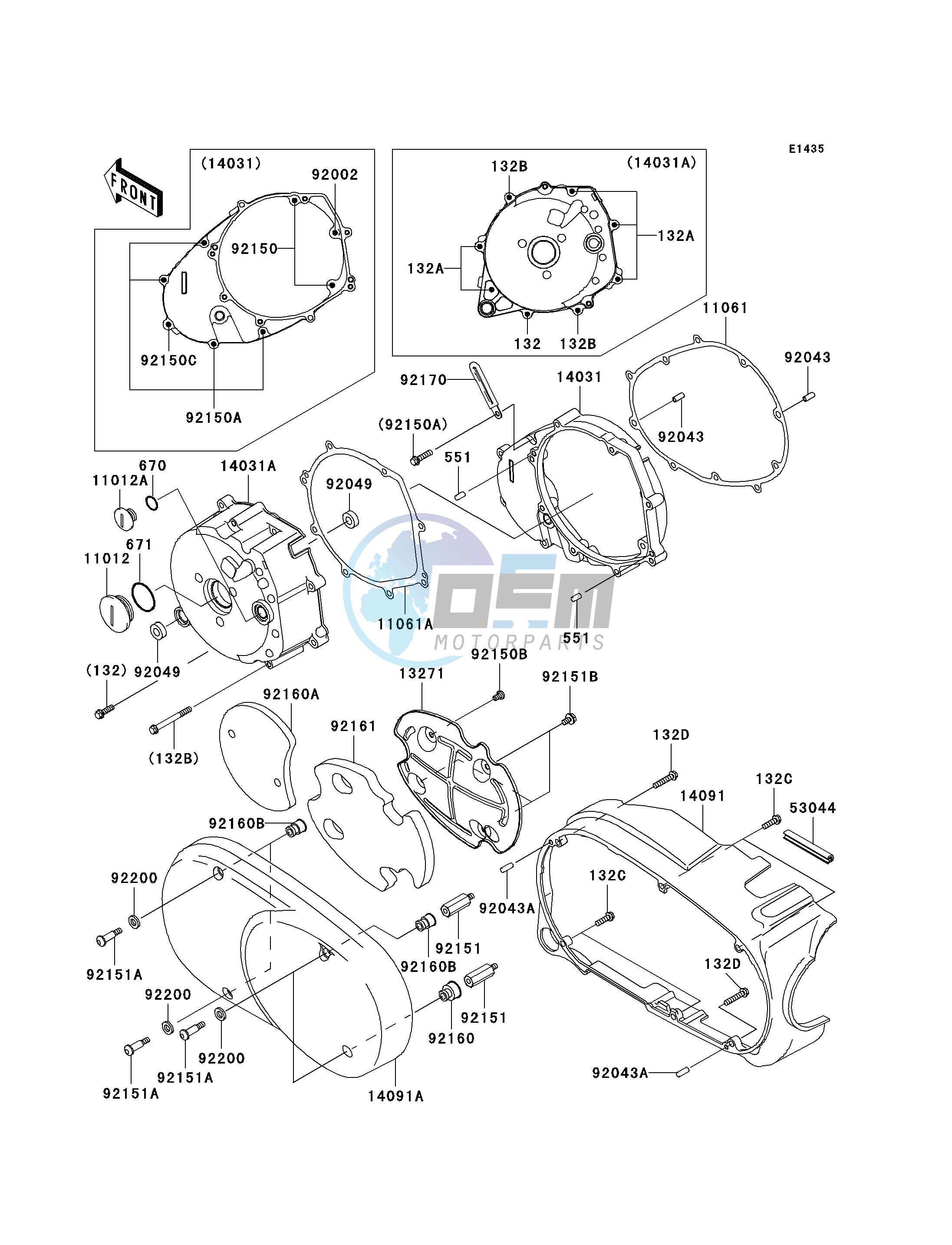 LEFT ENGINE COVER-- S- -