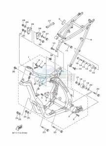 YZ250X (BF1H) drawing FRAME