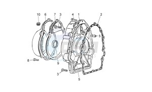 V7 Racer 750 drawing Timing system cover