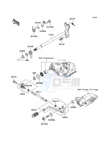 1400GTR ZG1400A9F FR GB XX (EU ME A(FRICA) drawing Gear Change Mechanism