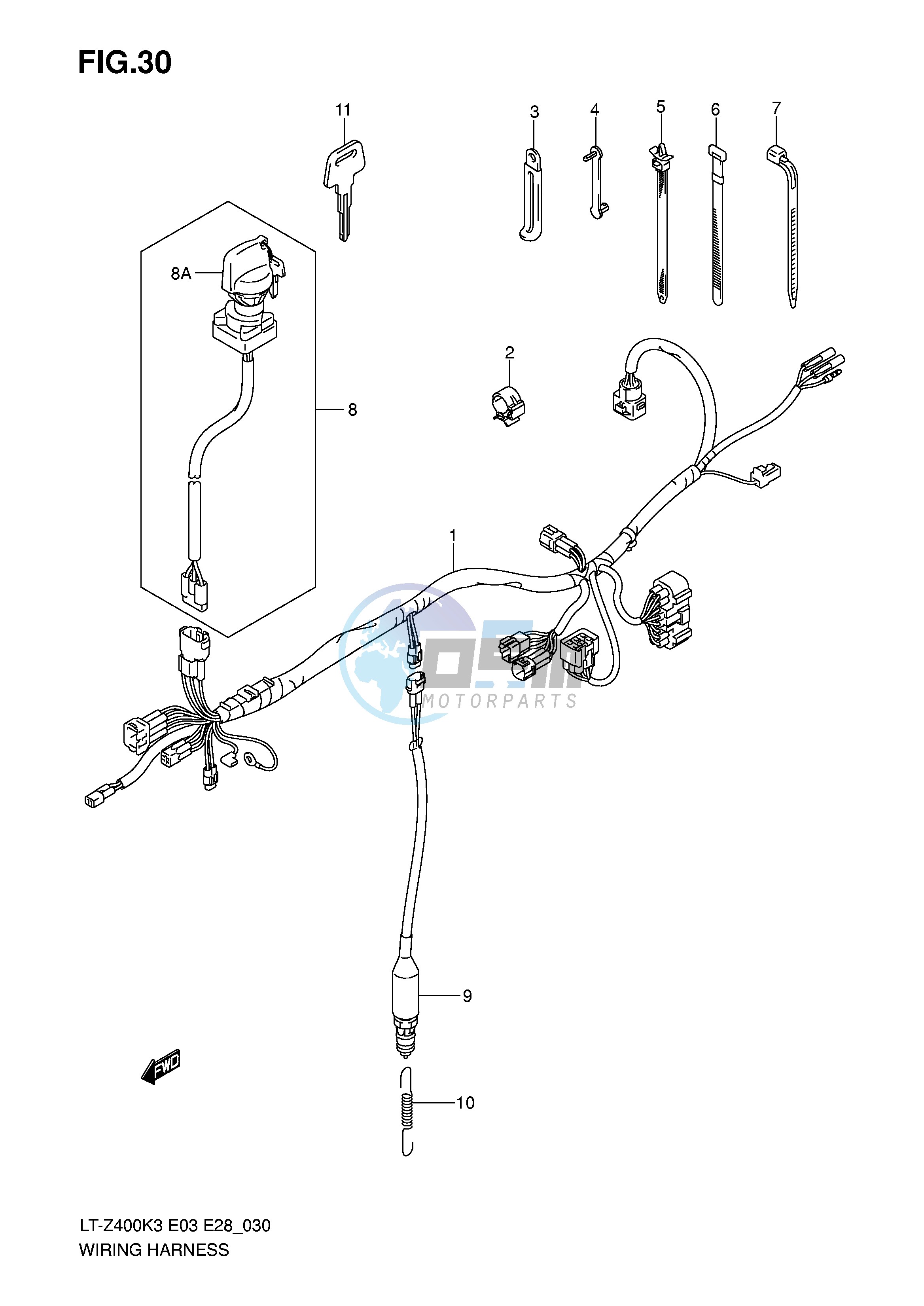 WIRING HARNESS (MODEL K3)