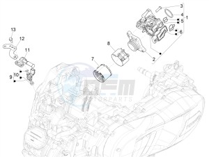 MEDLEY 125 4T IE ABS E4 2020 (EMEA) drawing Throttle body - Injector - Induction joint