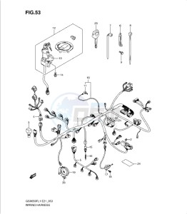 GSXF650 drawing WIRING HARNESS (GSX650FL1 E24)