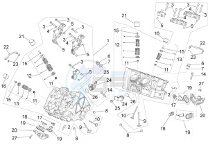 RSV4 1000 Racing Factory L.E. (APAC) (AUS, CP, Ja, MY, NZ, RI, VN) drawing Cylinder head - valves