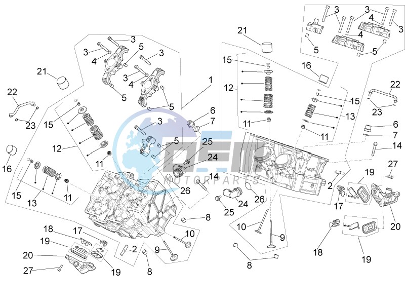 Cylinder head - valves