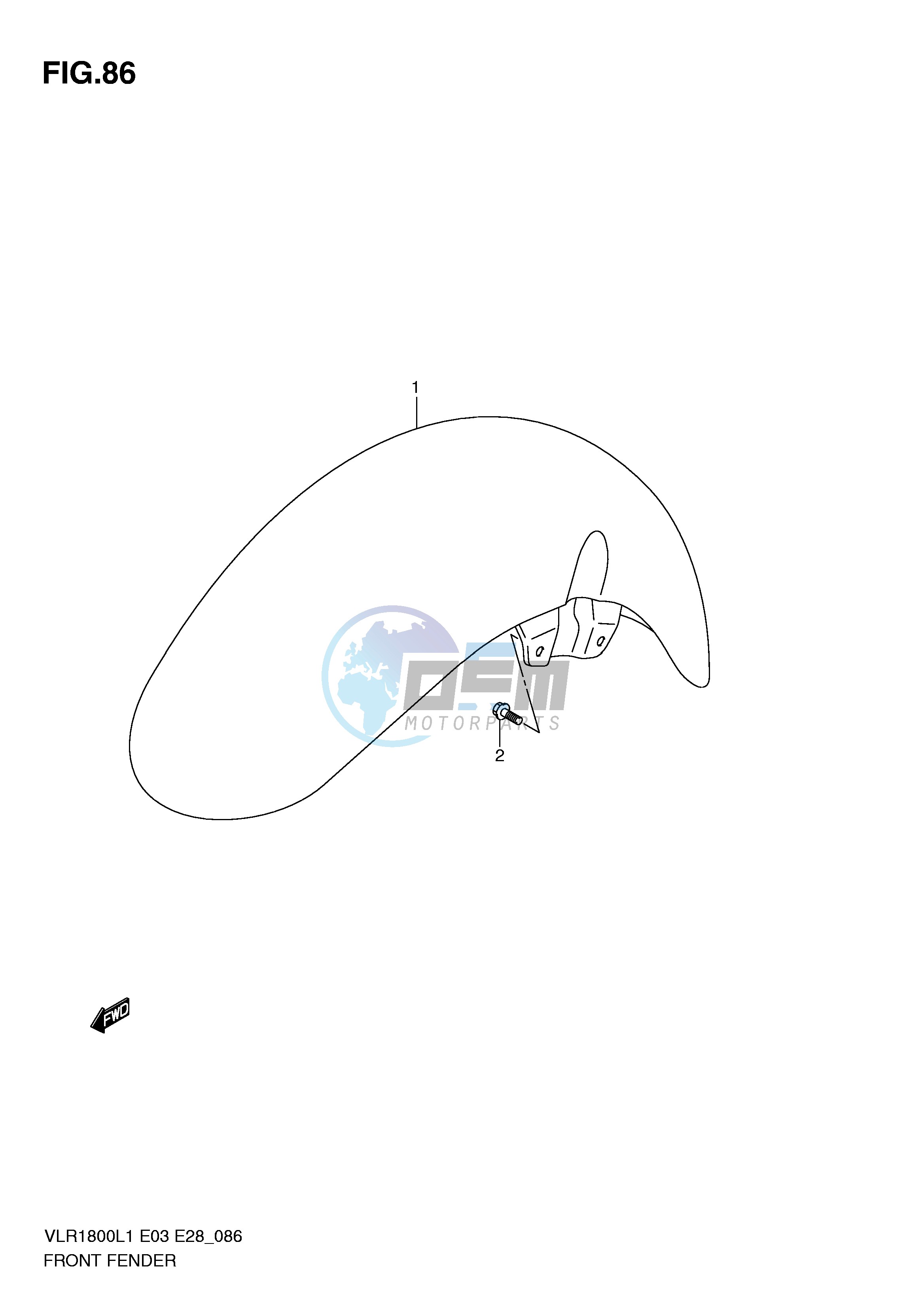 FRONT FENDER (VLR1800L1 E28)