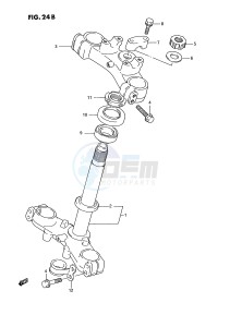 RM80 (E3) drawing STEERING STEM (MODEL L M N P R S)