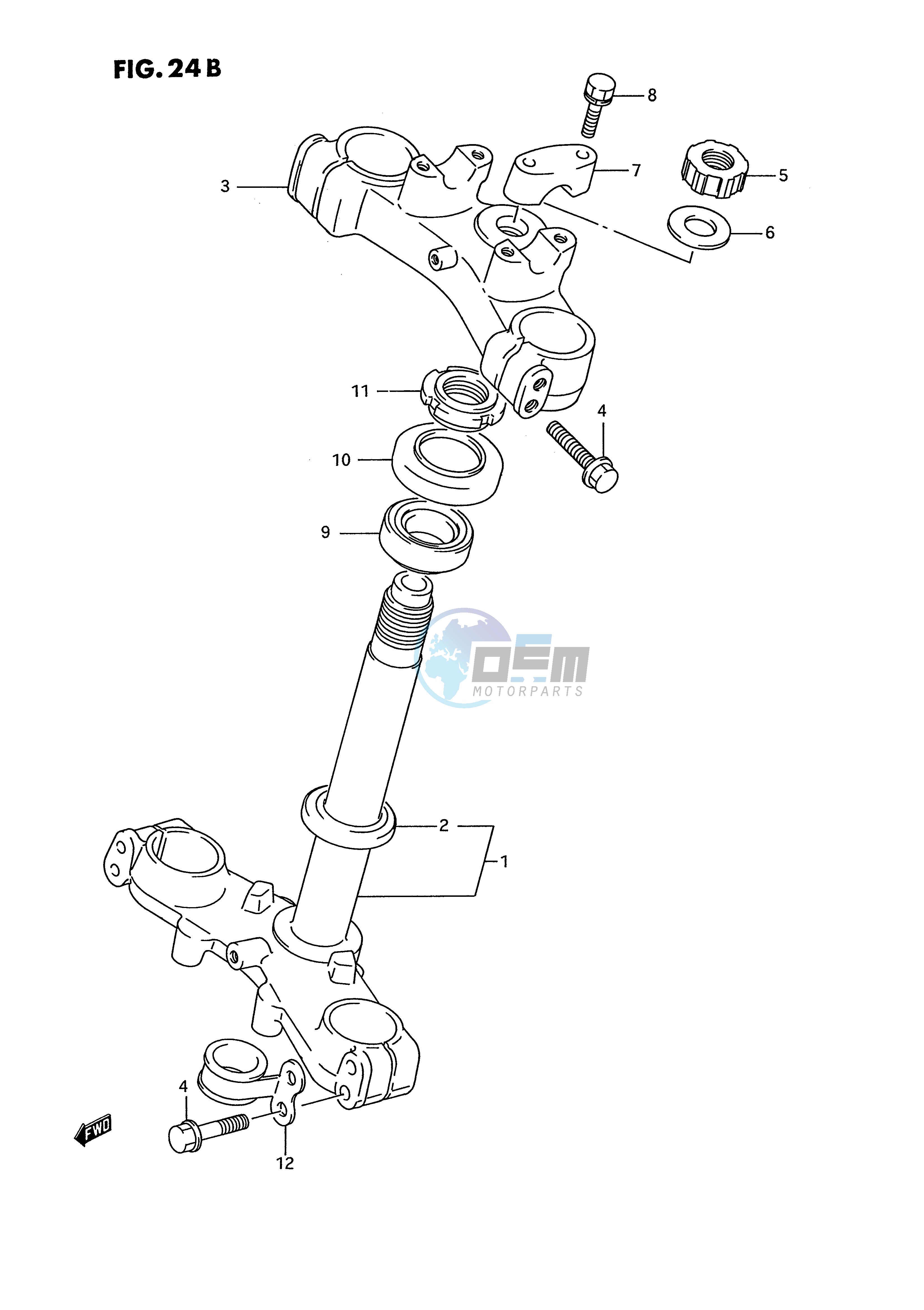 STEERING STEM (MODEL L M N P R S)