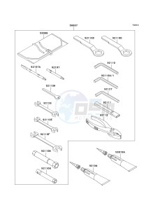 ZX 900 C [NINJA ZX-9R] (C1-C2) [NINJA ZX-9R] drawing OWNERS TOOLS