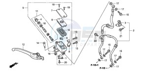 CBF600SA drawing FR. BRAKE MASTER CYLINDER (CBF600S/N)