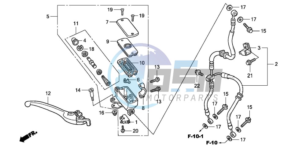 FR. BRAKE MASTER CYLINDER (CBF600S/N)