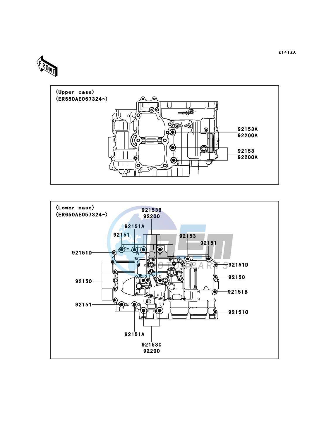 Crankcase Bolt Pattern