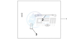 CBR1000RR9 Korea - (KO / MK) drawing TANK BAG ATT KIT