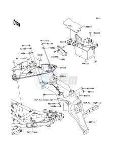 ER-6n ABS ER650D9F GB XX (EU ME A(FRICA) drawing Rear Fender(s)