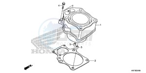 TRX420FA6F TRX420F Australia - (U) drawing CYLINDER