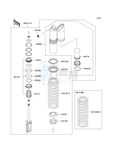 KX 450 E (KX450F MONSTER ENERGY) (E9FA) E9FA drawing SHOCK ABSORBER-- S- -