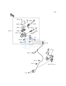 Z800 ABS ZR800DFF UF (UK FA) XX (EU ME A(FRICA) drawing Front Master Cylinder