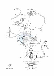 CZD300-A XMAX 300 (BMK1) drawing FUEL TANK