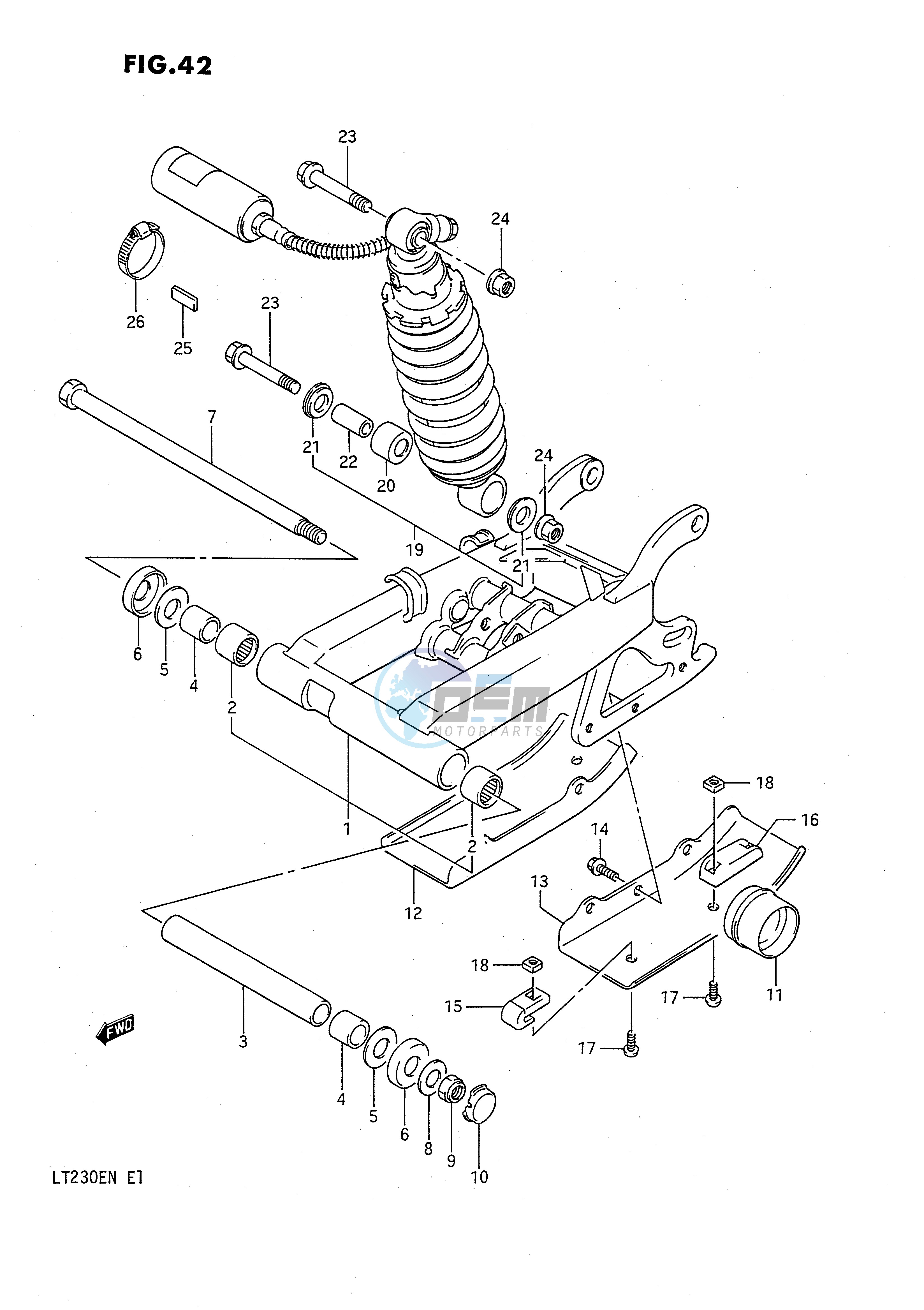 REAR SWINGING ARM (MODEL L)