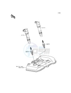 Z300 ER300AFF XX (EU ME A(FRICA) drawing Ignition System