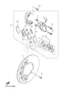 XVS1300CU XVS1300 CUSTOM (2SS1) drawing FRONT BRAKE CALIPER