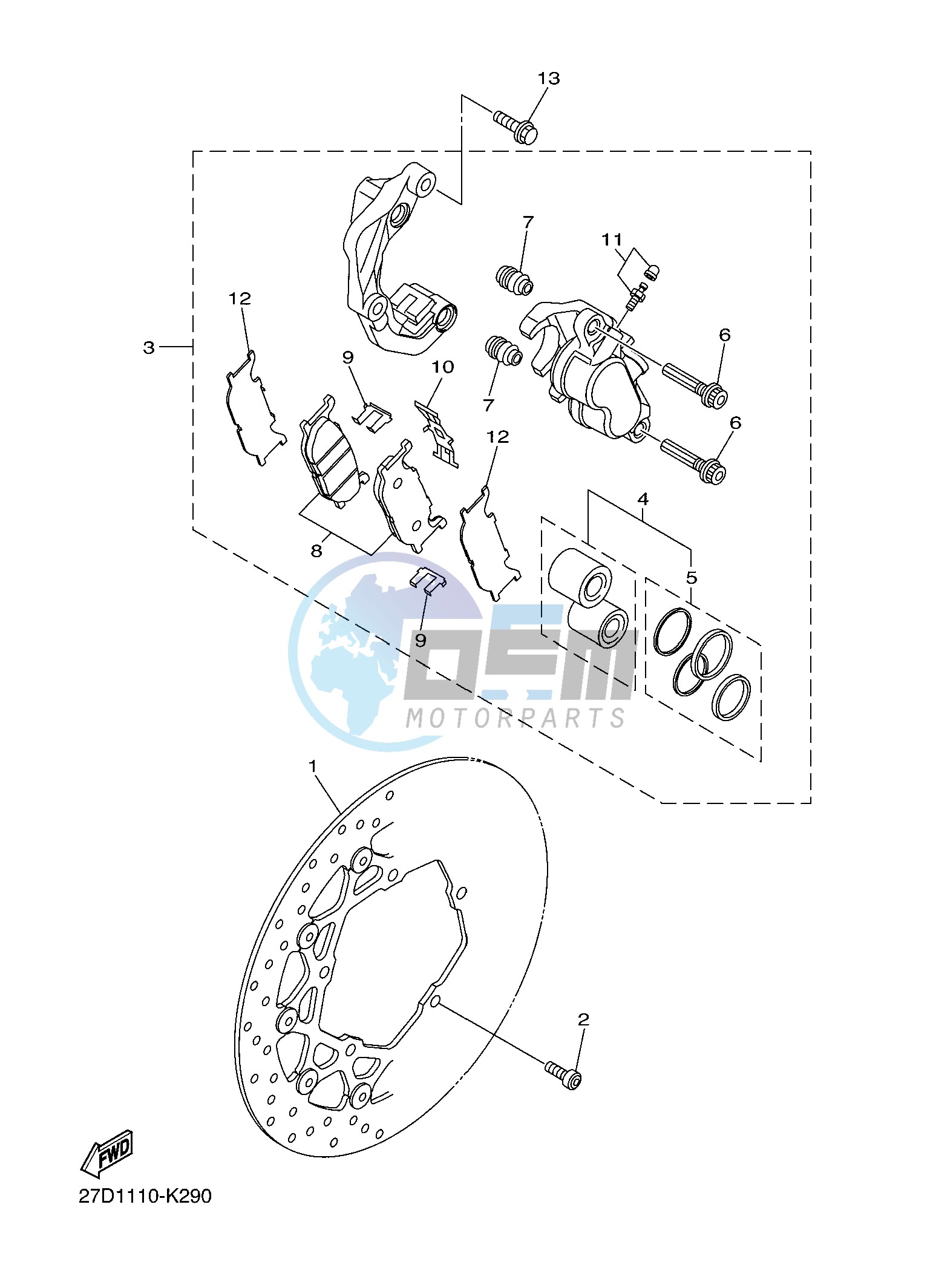 FRONT BRAKE CALIPER