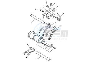 TRX 850 drawing SHIFT CAM-FORK