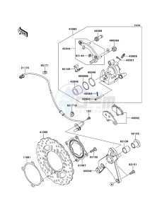 Z1000_ABS ZR1000EBF FR XX (EU ME A(FRICA) drawing Rear Brake