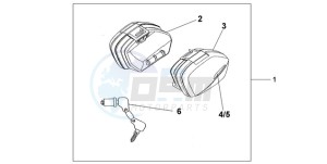 CBF1000S9 Ireland - (EK) drawing NARROW PANNIER SET