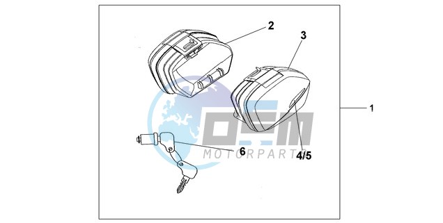 NARROW PANNIER SET