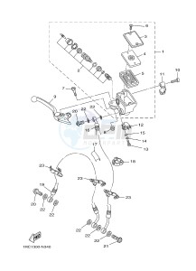 MT09 900 (1RCD 1RCE) drawing FRONT MASTER CYLINDER