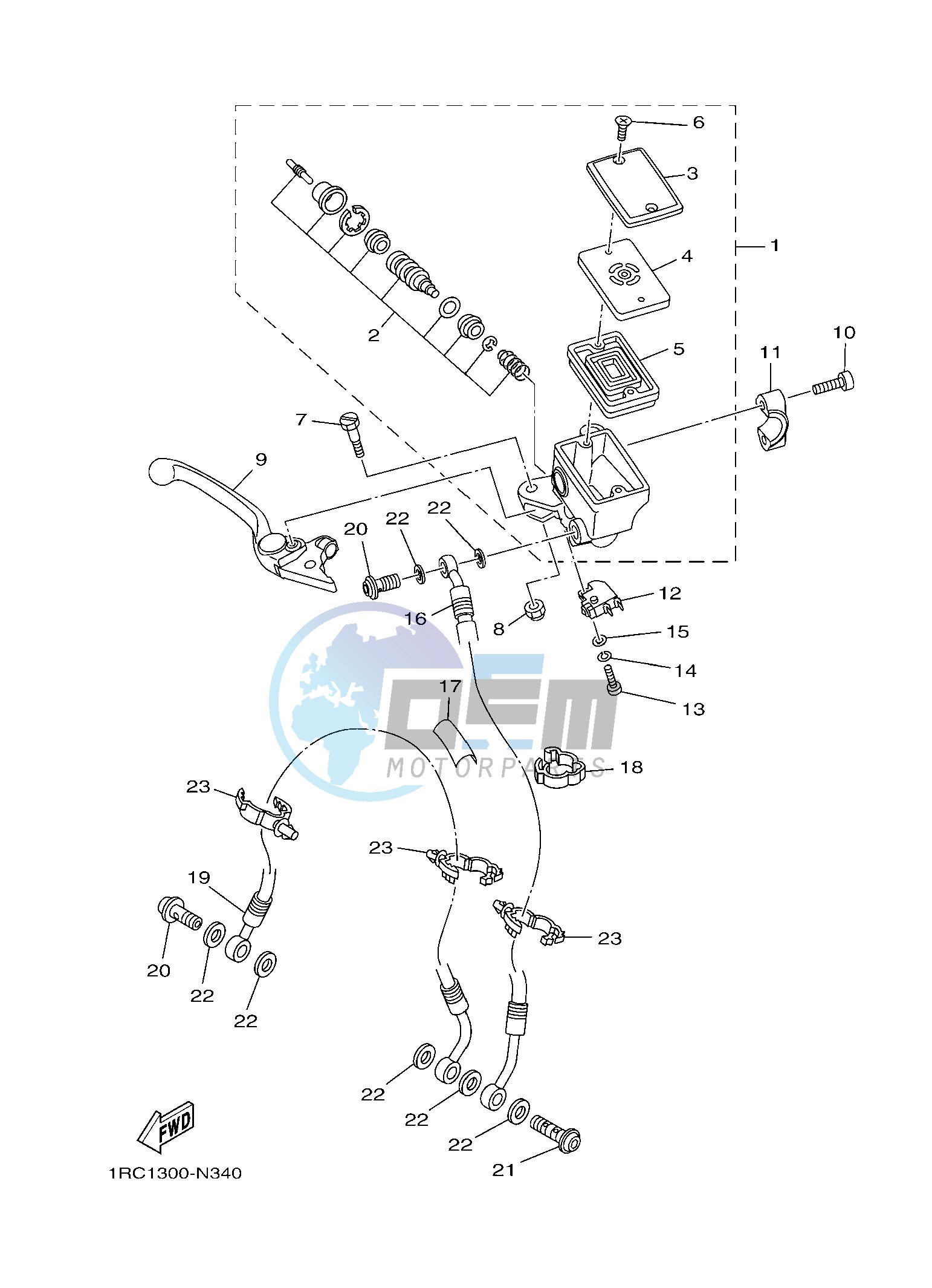 FRONT MASTER CYLINDER