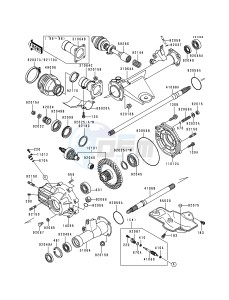 KLF 400 B [BAYOU 400 4X4] (B4-B6) [BAYOU 400 4X4] drawing DRIVE SHAFT -- REAR- -