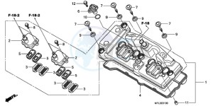 CBR1000RAA Europe Direct - (ED / ABS) drawing CYLINDER HEAD COVER