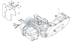 Scarabeo 50 2t e2 (eng. piaggio) drawing Engine