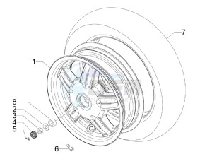 S 150 4T USA drawing Rear Wheel